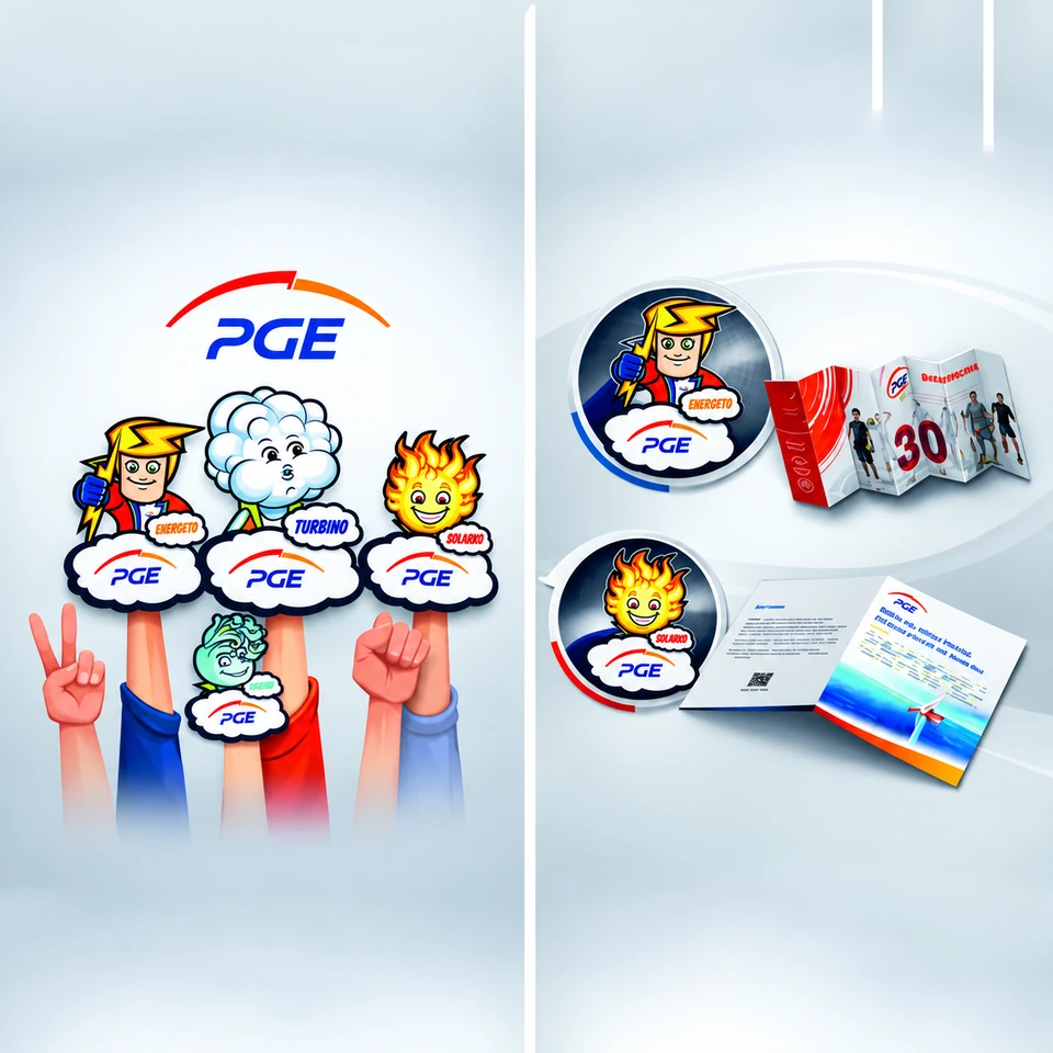 Materiały PGE: Druk i gadżety reklamowe