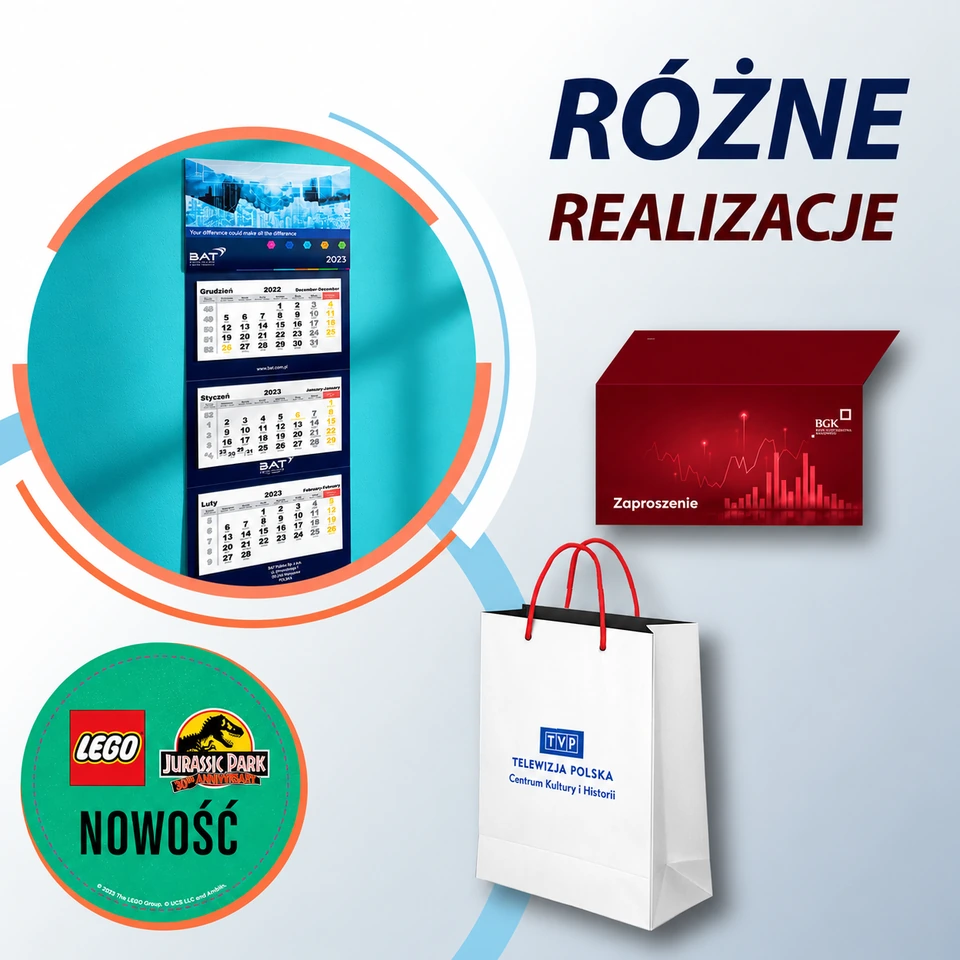 Różne realizacje: Opakowania i materiały promocyjne